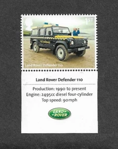 CARS LANDROVER DEFENDER MNH ROYAL MAIL IST CLASS STAMP TRANSPORT MNH - Picture 1 of 1
