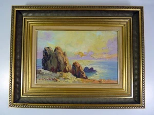 HSP Ecole Provençale PAYSAGE Giuseppe Vittorio Lombroso signée Guy Le Florentin - Foto 1 di 13