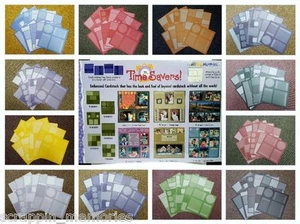 TIME SAVERS - Scrapbook Page Layouts - Cardstock - Paper - 10 Pages - VERY RARE - Picture 1 of 16