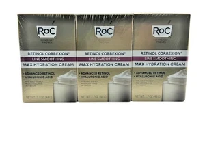 RoC Retinol Correxion Line Smoothing Max Hydrating Cream- 3 PACK 02/28 - Picture 1 of 9