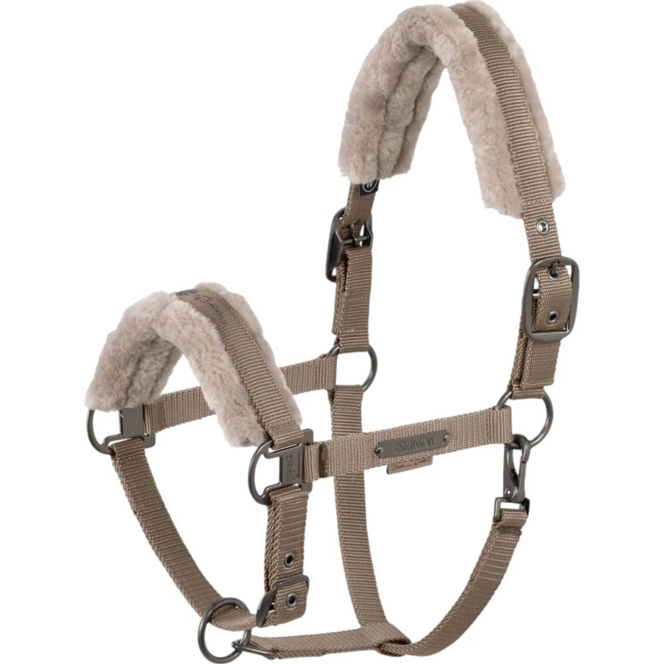 Eskadron Smoky Taupe W Halfter Double Pin Faux Fur Platinum 2025 Fellhalfter