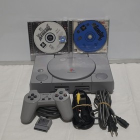 Sony PlayStation 1 PS1 Console Bundle SCPH-9001 w/ 1 controller & cables Tested 
