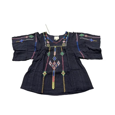 Vestido Peek Niñas Niños Azul Floral Bordado Top Talla M MEDIANO (6-7) Foto 1 de 4