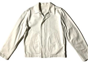 Vintage HELMUT LANG Archival Mens White Cotton Twill Jacket sz 40 Italy 50 - Picture 1 of 17