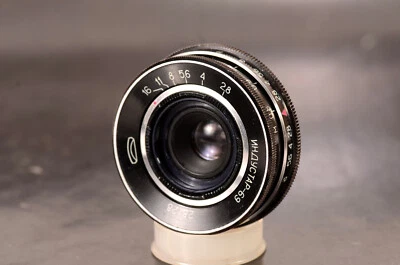 Unique Lens Converted LEICA L39 INDUSTAR 69  2.8/28mm CLA Serviced, Infinity - Image 1 of 4
