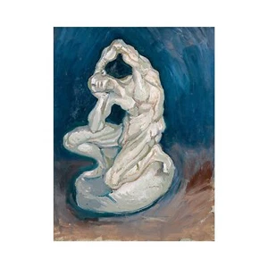Van Gogh, Kneeling Ecorche, 1886, Lustre Canvas Print, 18" x 24" - Picture 1 of 10