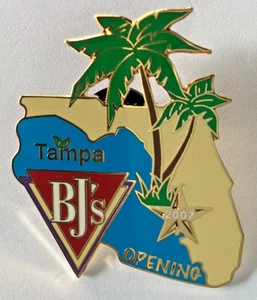 BJS Restaurant Employee Grand Opening Tampa Florida FL 2007 Lapel Pin - Picture 1 of 3
