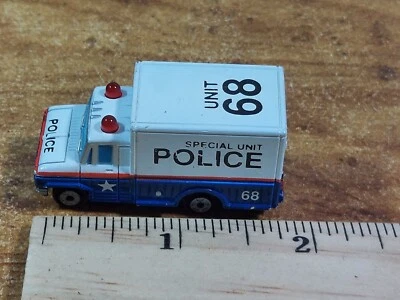 Raro Vintage 1991 Galoob Micro Máquinas Unidad Especial Policía #68 Furgoneta/Camión Foto 1 de 4