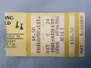 May 5 1981 5-5-81 Doug Henning Magic Ticket Stub Stanley Theatre Pittsburgh Pa - Picture 1 of 2