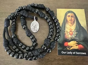 Coronilla Católica Siete Dolores - Rosario Duradero - Medalla Mater Dolorosa - Hecha a Mano - Imagen 1 de 4