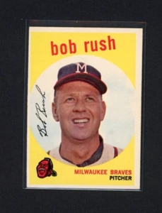 Bob Rush 1959 Topps #396 casi nuevo - Imagen 1 de 2