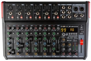 JB Systems Live-10 8 Kanal PA Live Mischpult Recording Bluetooth/USB 48V DSP 5V - Bild 1 von 6