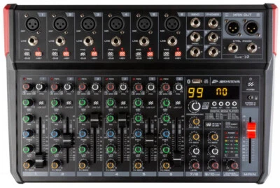 JB Systems Live-10 8 Kanal PA Live Mischpult Recording Bluetooth/USB 48V DSP 5V - Bild 1 von 4