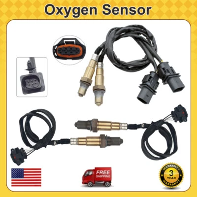 4pcs Up+Down Oxygen O2 Sensors For Porsche 2005 -2008 Boxster 2006 -2008 Cayman - Image 1 of 4