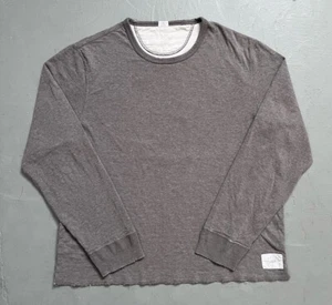 RRL Ralph Lauren Double Face Crewneck Distressed Vintage Style Sweater Layer XXL - Picture 1 of 11