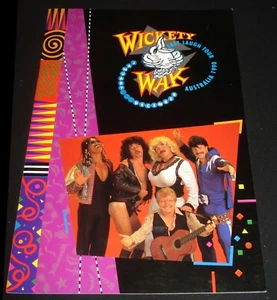 WICKETY WAK 1990 PROGRAMA DE RECUERDOS LAST RISE TOUR FIRMADO - Imagen 1 de 4