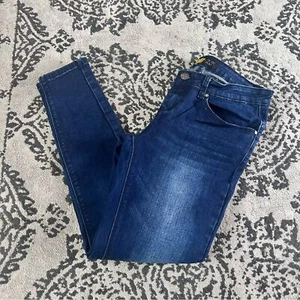 FREEGO Low Rise Skinny Jeans Dark Blue Sz 28 - Picture 1 of 7