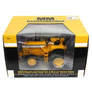 1/16 MINNEAPOLIS-MOLINE G-1000 VISTA w/DUALS 2023 HEARTLAND SHOW CHASE W/FWA NEW - Picture 1 of 6