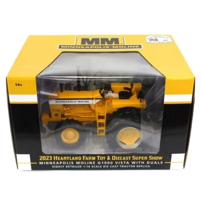 1/16 MINNEAPOLIS-MOLINE G-1000 VISTA w/DUALS 2023 HEARTLAND SHOW CHASE W/FWA NEW - Image 1 of 4