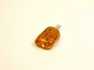 Dije colgante ámbar báltico piedra natural marrón piedra preciosa genuina pulida 6595 - Imagen 1 de 6