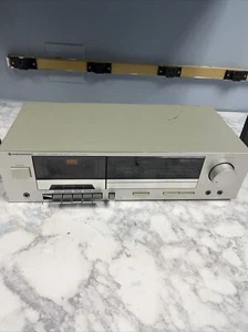 Kenwood KX-40 Silver Face Stereo Cassette Player Deck Japan. Cut Cord For Repair - Picture 1 of 24