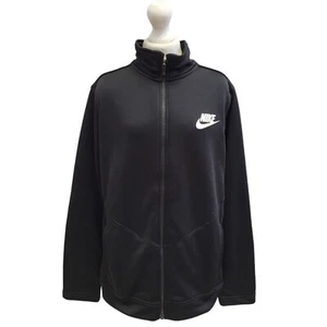 Nike Black Zipped Tracksuit Top UK Boy's Size XL I188 - Picture 1 of 6