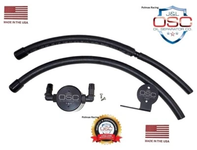 JLT / J&L black billet oil separator catch can 2007-2021 Toyota Tundra 5.7L V8 - Image 1 of 2