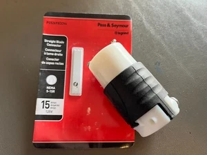 Conector de hoja recta Pas & Seymour 15 amperios enchufe eléctrico # P55269XCCV4 - Imagen 1 de 3
