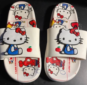 Sandalias Sanrio Hello Kitty Lindas - Niñas EU 34-35 (talla 4) ¡USADAS EN EXCELENTE ESTADO! - Imagen 1 de 5