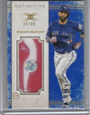 Jose Bautista 2017 Topps Definitive Jumbo Jersey Patch Toronto Blue Jays 15/30 - Image 1 of 2