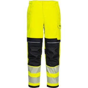 Modflame PW3 FR Mujer Alta Visibilidad Pantalones Ignífugos Amarillo/Negro 36" 31" - Imagen 1 de 1