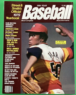 J. R. Richard Cover Houston Astros 1979 Street and Smith Baseball Yearbook - Image 1 of 3
