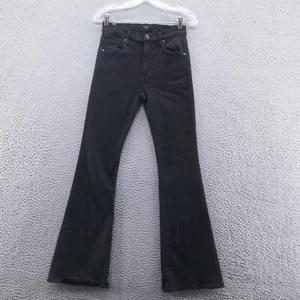 Citizens of Humanity Womens Fleetwood Flare Jeans 27 Petite Black Mid Rise - Picture 1 of 17