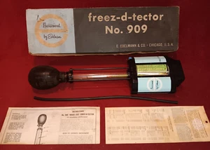 Freez-d-tector No. Vintage 909 E. Edelmann & Co. con caja de papeleo buen leer - Imagen 1 de 14