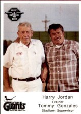 1982 Phoenix Giants Valley National Bank #9 Trainer Harry Jordan Tommy Gonzales 