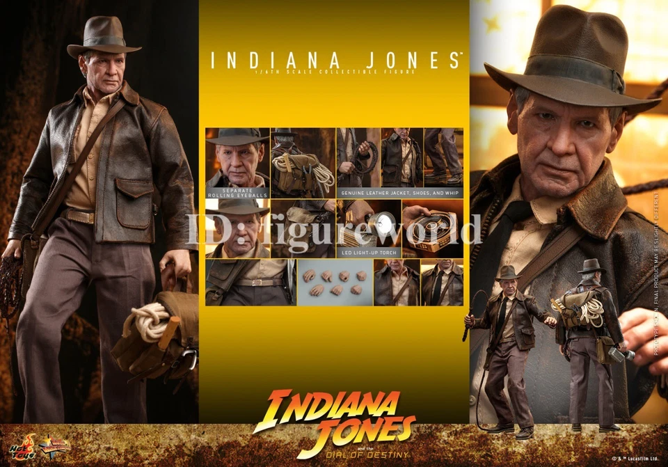 1/6 Hot Toys MMS717 MMS716 Indiana Jones Dial of Destiny Boots for Figure