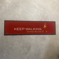 Johnnie Walker Bar Runner - Keep Walking -Man Cave - Home Bar