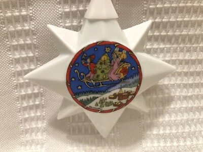1994-Hutschenreuther «Рождественская звезда» дизайн Оле Винтер-Рождественское украшение новый в коробке - Изображение 1 из 4
