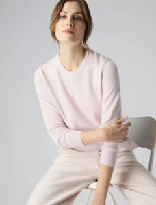 Suéter para mujer Lord & Taylor 100 % cachemira desnudo rosa talla mediana - Imagen 1 de 5