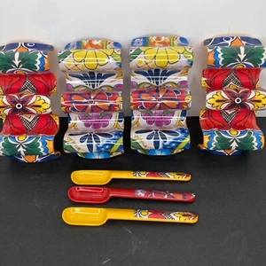Portatacos y cucharas Prepara (4 soportes 3 cucharas rojo amarillo) colorido - Imagen 1 de 9