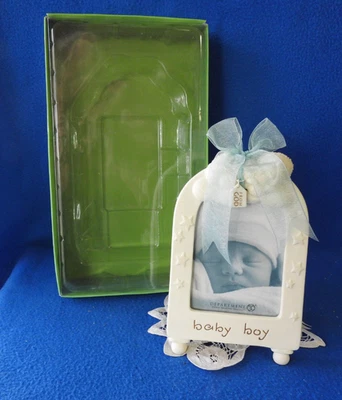 Department 56 Snowbabies From God Baby Boy Photo Frame New - Image 1 of 4