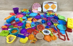 HUGE 90+ Lot Assorted Play Doh Cookie Cutters Tools, Molds Fun (NO play Doh) - Picture 1 of 14