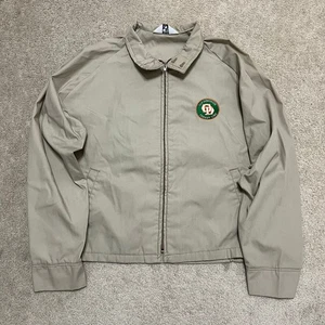 Vintage Old Dominion Freight Line Khaki Harrington Jacket Medium - Picture 1 of 6