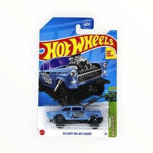 Hot Wheels '55 Chevy Bel Air Gasser 110/250 - Blue - 2023 Mainline A - Picture 1 of 6