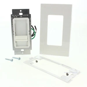 Leviton weiß 6668-1W Full Range Slide Mark 10 Leuchtstofflampen-Dimmer 500W-120V AC - Bild 1 von 5