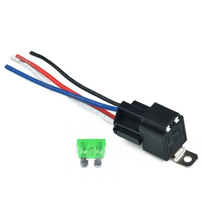 Portable Relay NVFSA30DC24 4 Pin Amp Auto With Socket Base/Wires/Fuse 12V - Bild 1 von 4