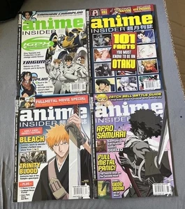 Anime Insider 4 Magazin Posten 26 32 36 37 Bleiche Trigun Afro Samurai KOSTENLOSER VERSAND - Bild 1 von 10