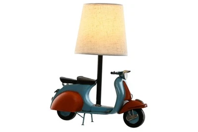 LAMPADA DA TAVOLO VESPA MODELLINO METALLO LUMETTO CAMERETTA SCRIVANIA COMODINO - Immagine 1 di 4