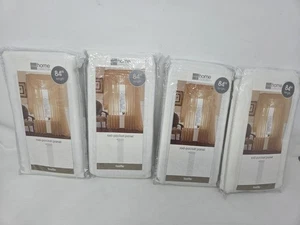 4 JC Penney Home 60" x 84" Lisette durchsichtig kaltweiß Stab Taschenplatten - Posten B - Bild 1 von 4