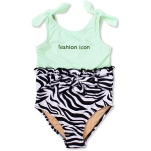 NWT Shade Critters Girls Fashion Icon Zebra One Piece in size 8 - Picture 1 of 5